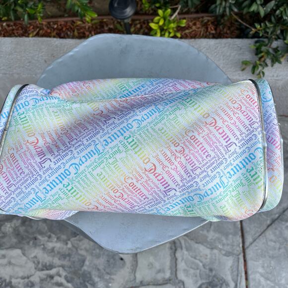 Juicy Couture Mini Duffle Bag Rainbow Hand Bag Y2K - Picture 3 of 12